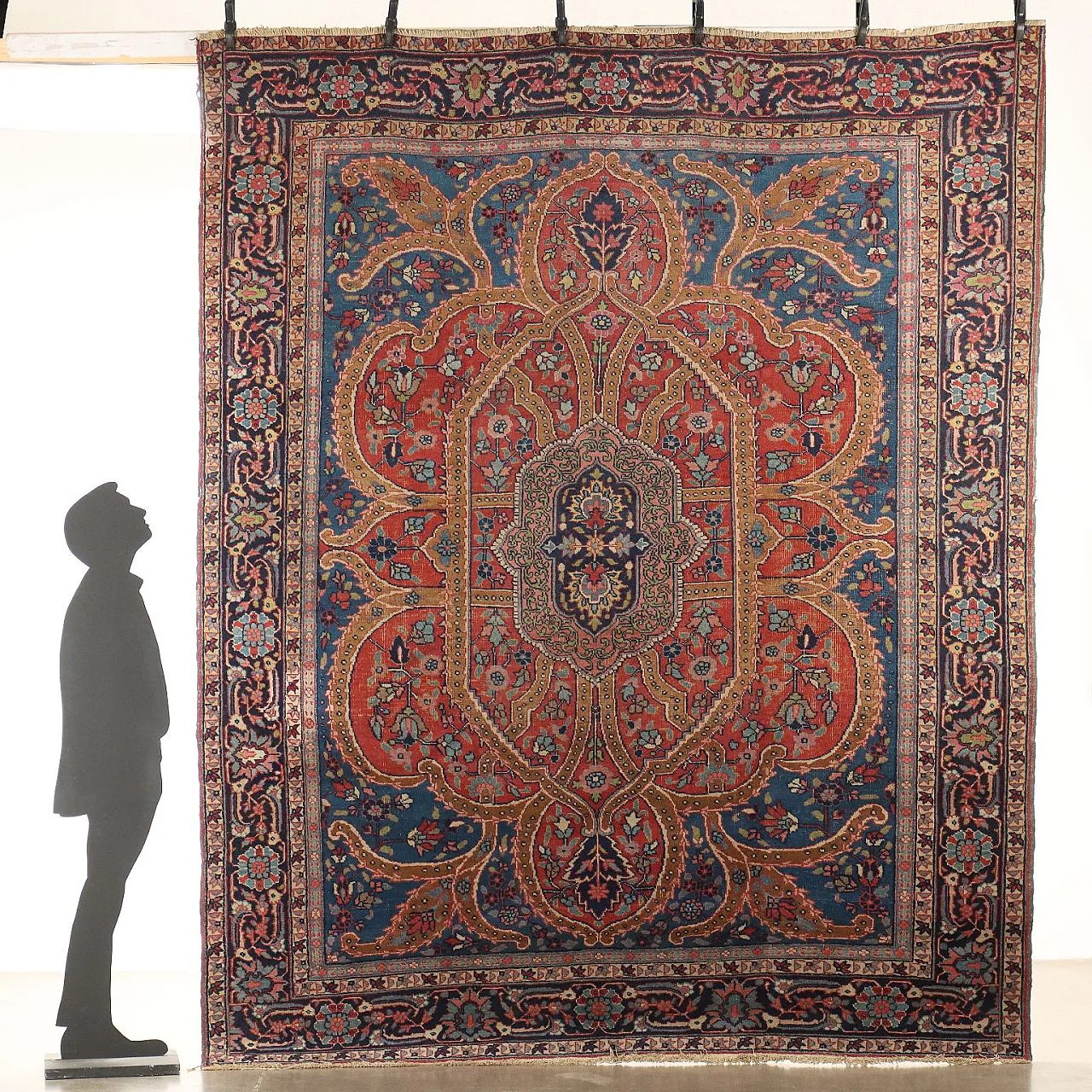 Mashad carpet in cotton and wool, late 20th century 2