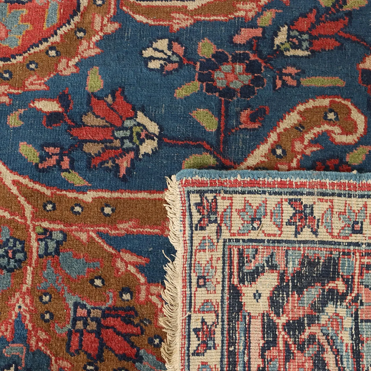 Mashad carpet in cotton and wool, late 20th century 8