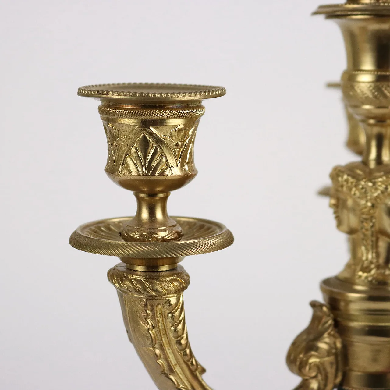 Pair of bronze candelabra by Albert Marionnet, mid-19th century 3