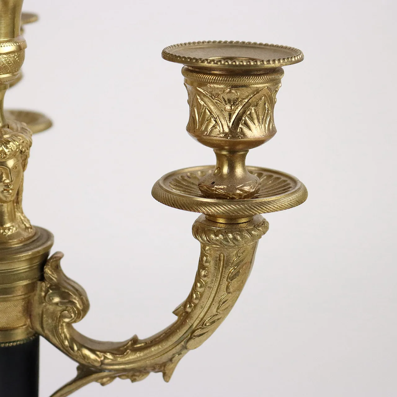 Pair of bronze candelabra by Albert Marionnet, mid-19th century 4