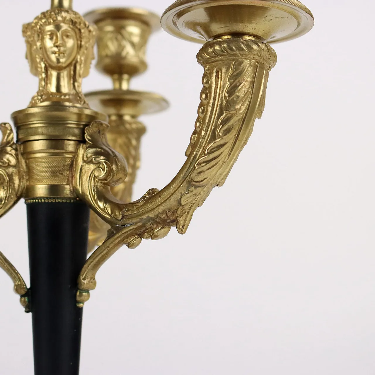 Pair of bronze candelabra by Albert Marionnet, mid-19th century 8