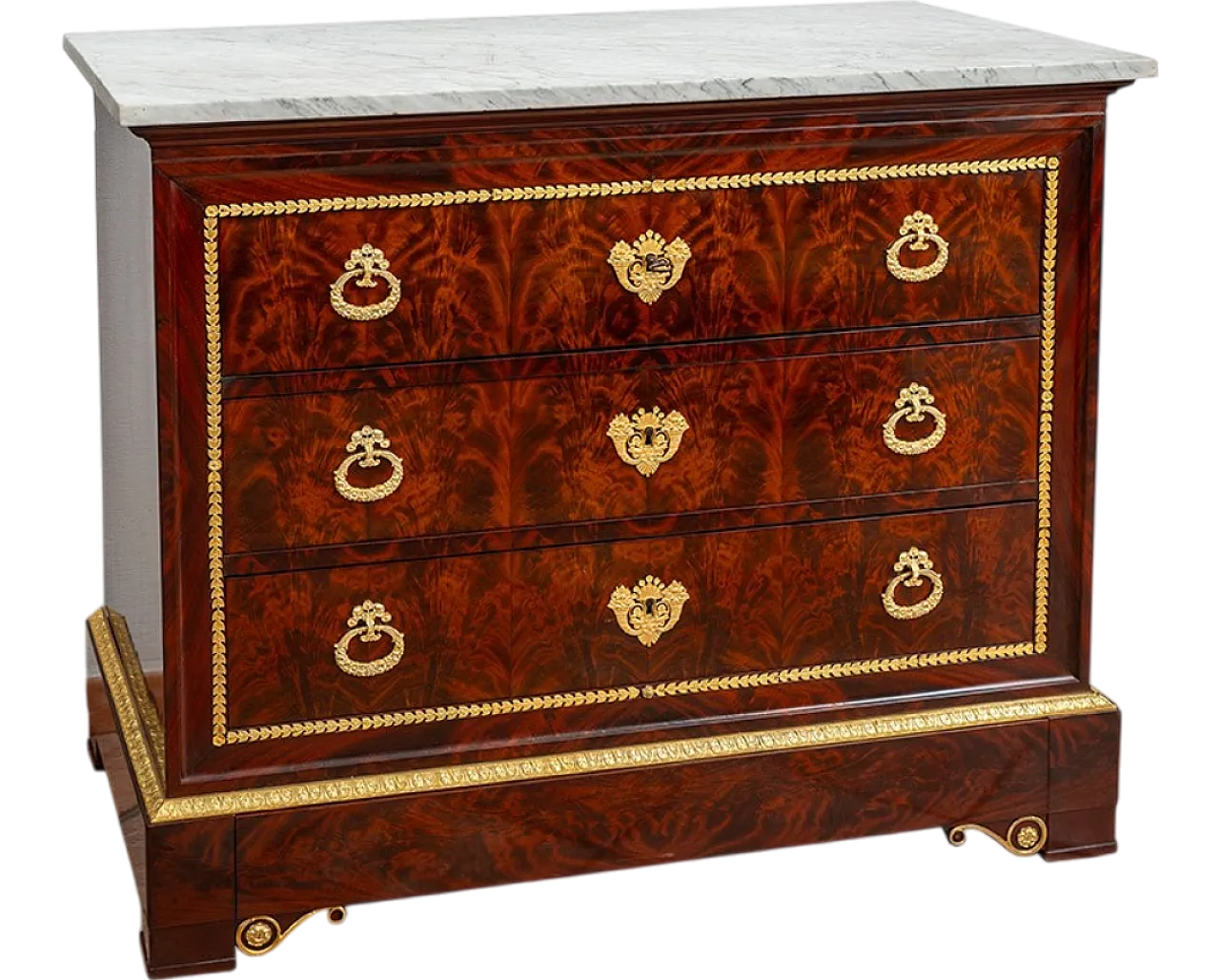 French Charles X chest of drawers, 19th century 10