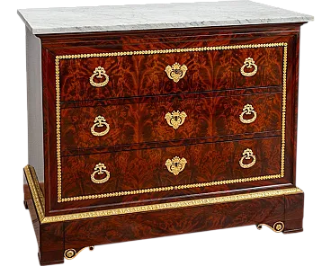 French Charles X chest of drawers, 19th century