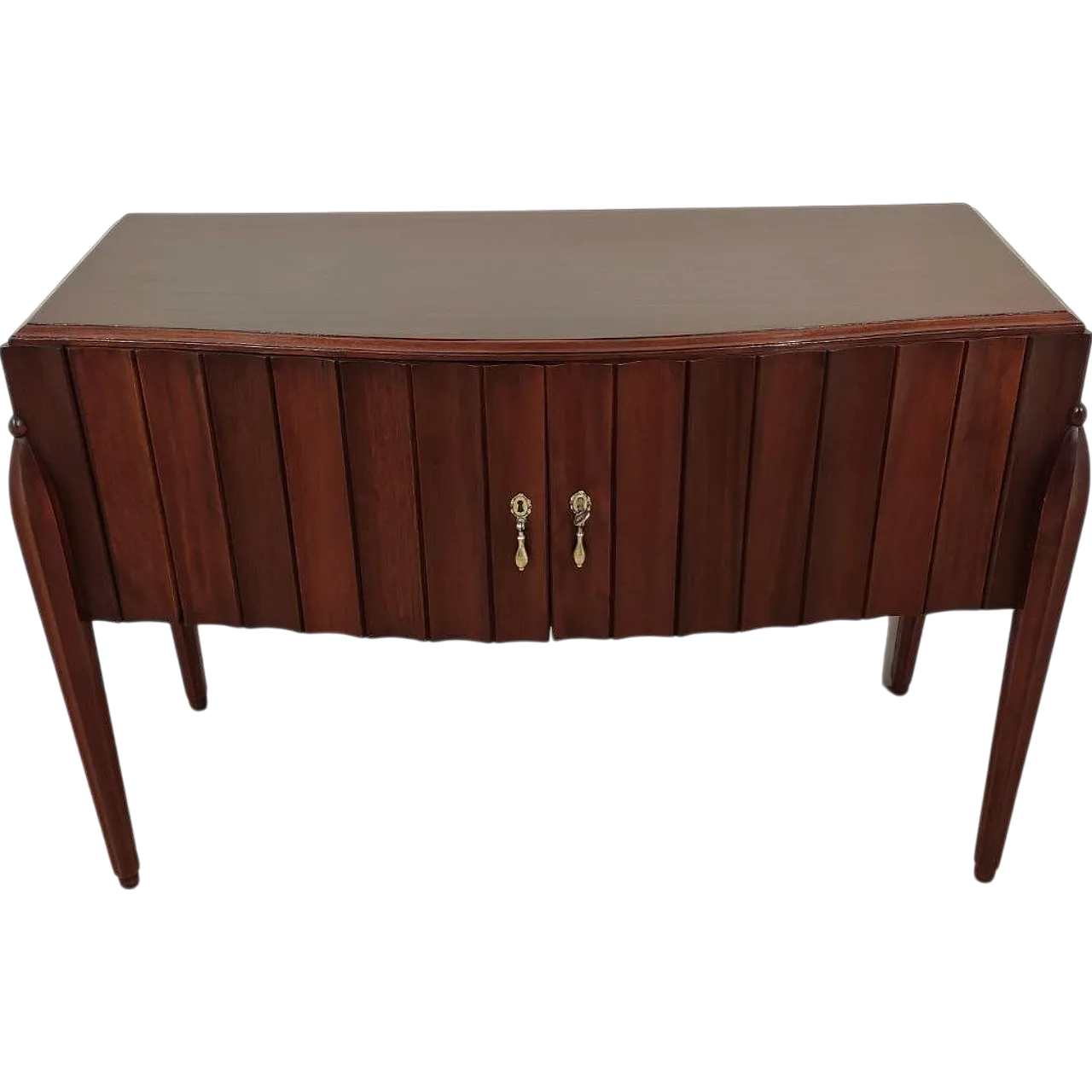 Credenza 2 ante in mogano design di Jacques E. Ruhlman, anni '40 10