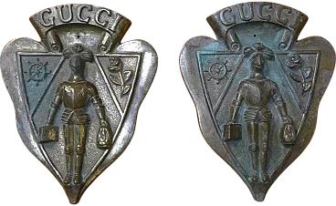 Guccio Gucci High Relief Coat of Arms in Cast Bronze, Italy, 20th Century