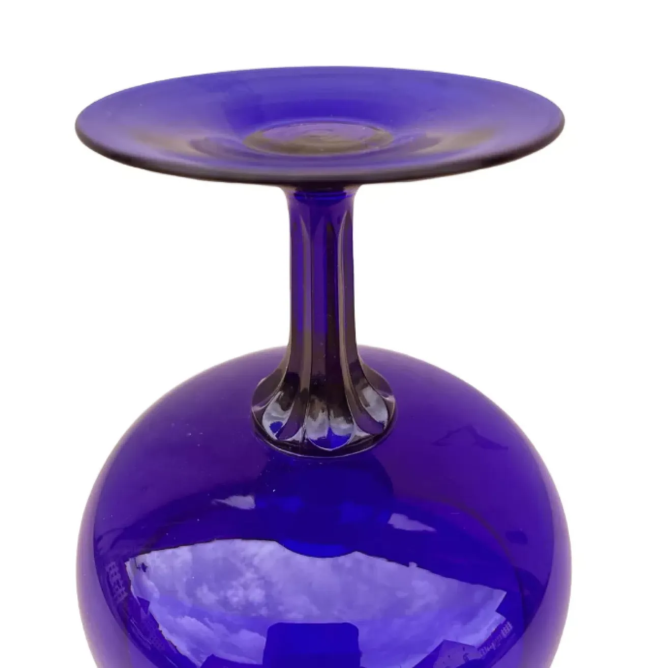 Shepherd's chalice in blue glass, 1980s 3