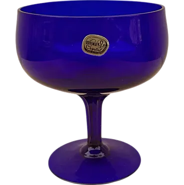 Shepherd's chalice in blue glass, 1980s