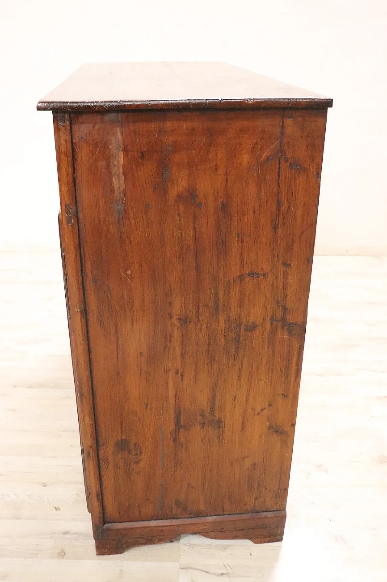 Rustic fir sideboard with 2 doors, 1900s 11