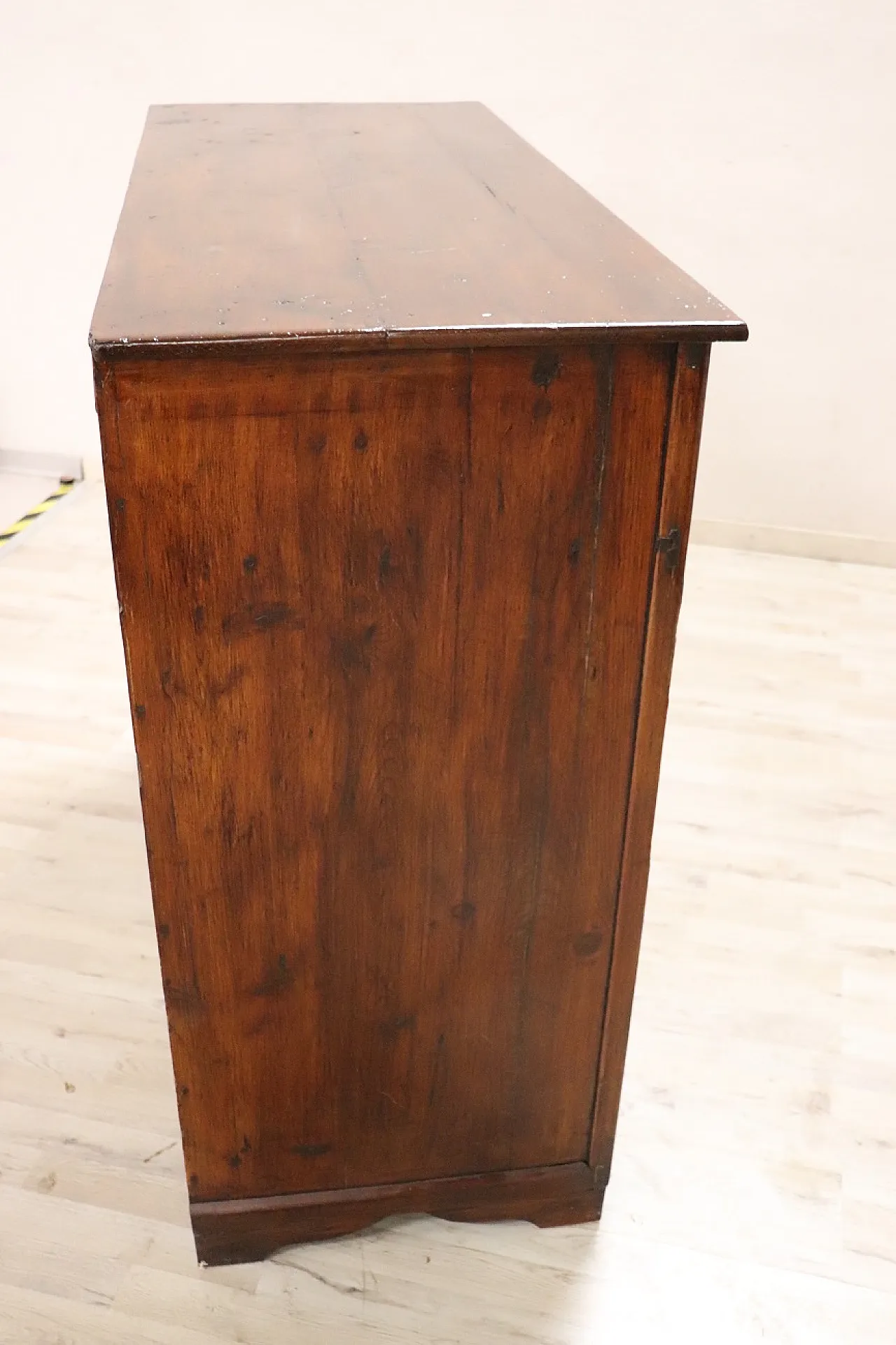 Rustic fir sideboard with 2 doors, 1900s 13