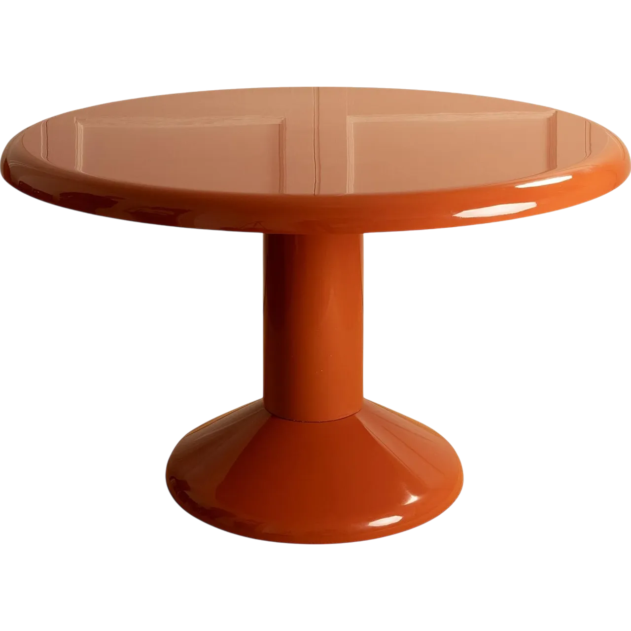 Round lacquered table by Vico Magistretti, 1970s 8