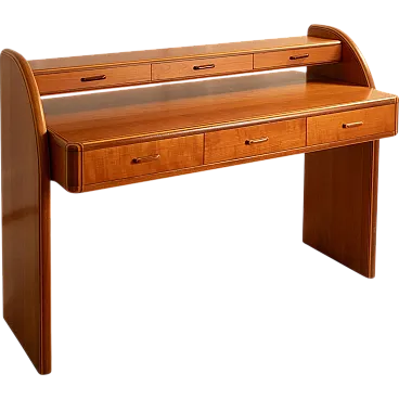 Walnut writing desk by Gigi Radice, 1980s