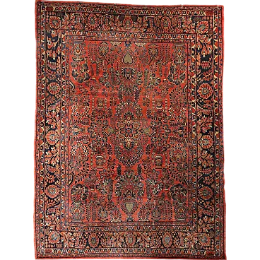 Saruk American cotton and wool rug, late 20th century