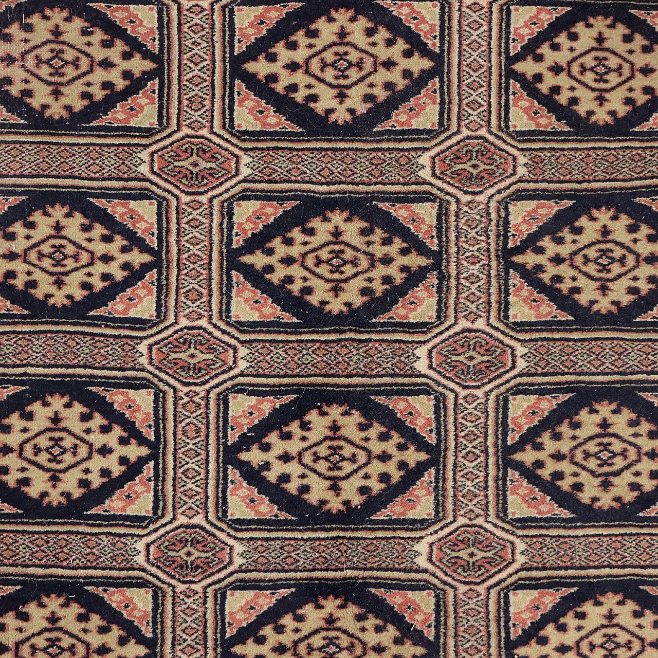 Bukhara cotton and wool rug with fine knot, late 20th century 3