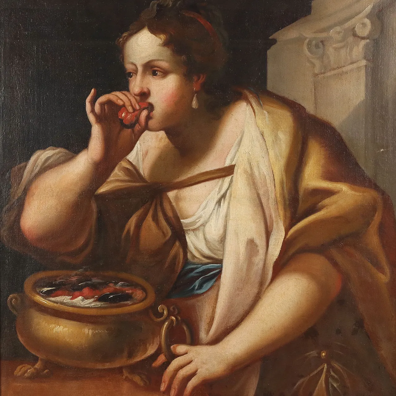 The Suicide of Portia, oil on canvas, 18th century 3