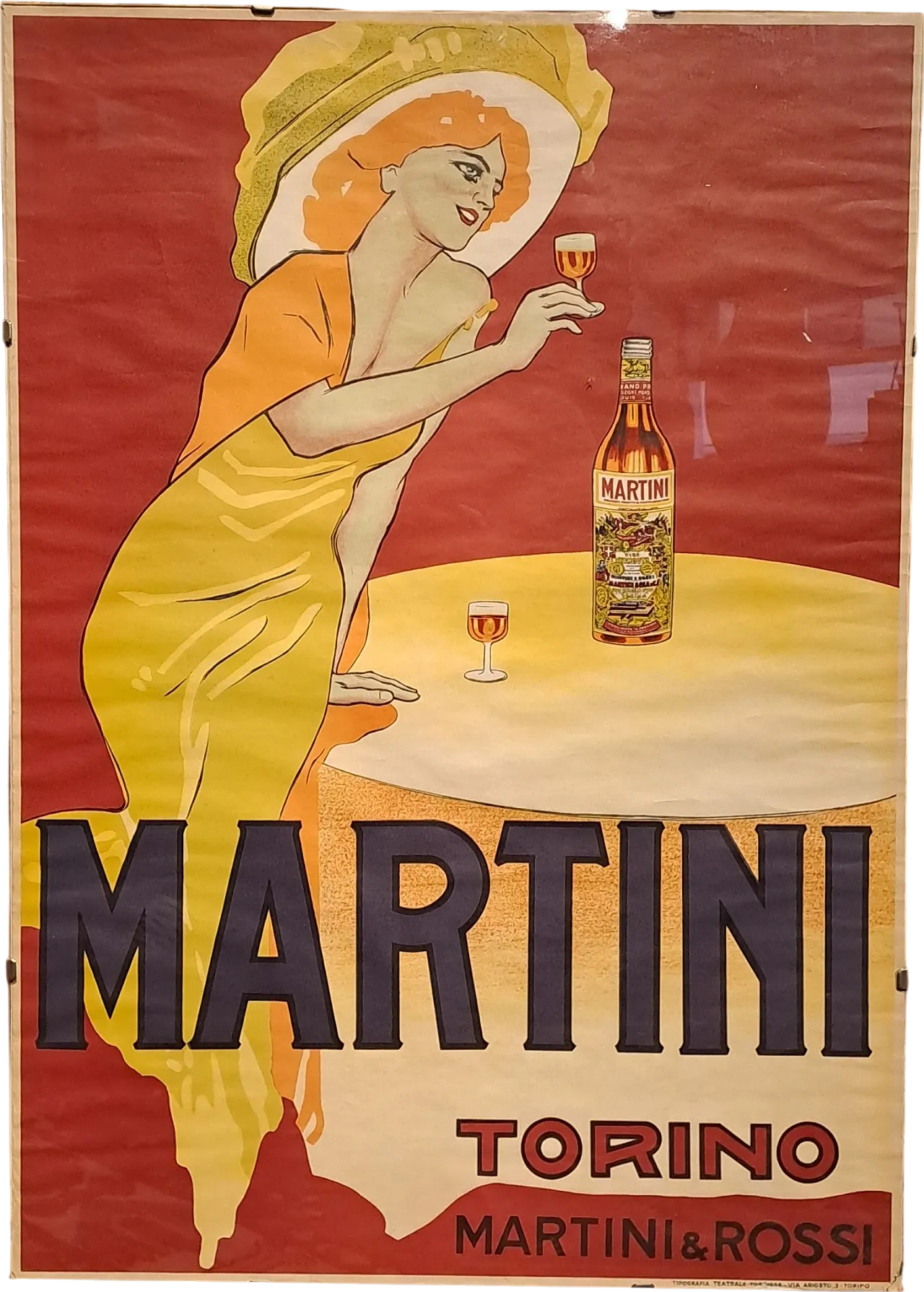 Manifesto Martini da un'illustrazione di Marcello Dudovich, anni '50 8