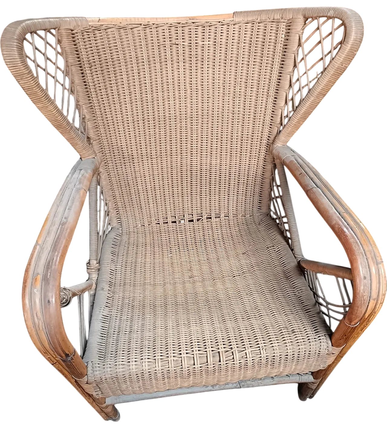 Wicker chair, 50s 9