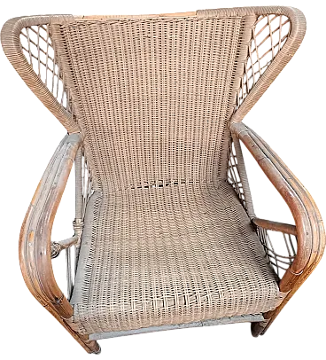 Wicker chair, 50s