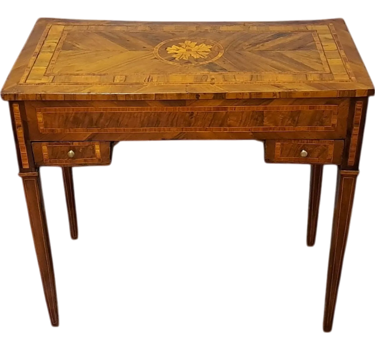 Inlaid vanity writing desk made in Lombardy Italy, 18th century 10