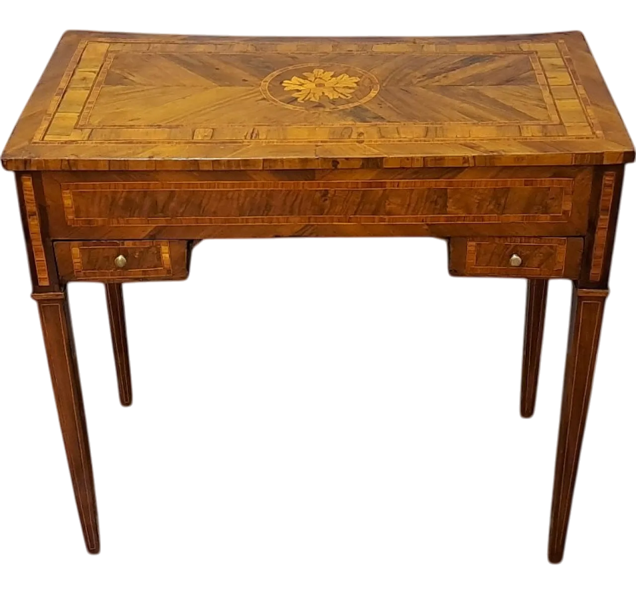 Inlaid vanity writing desk made in Lombardy Italy, 18th century 11