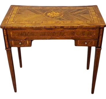 Inlaid vanity writing desk made in Lombardy Italy, 18th century