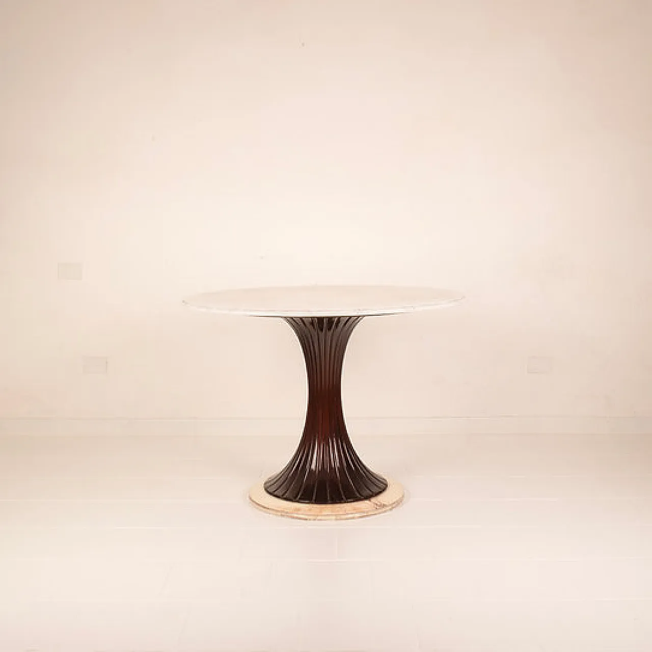 Marble and mahogany table by Osvaldo Borsani, 1940s 2