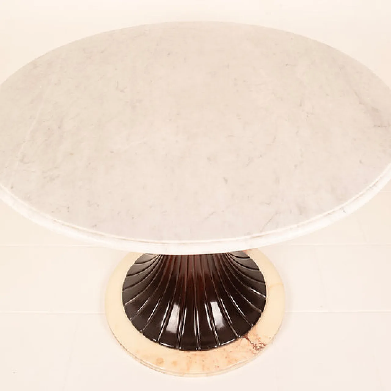 Marble and mahogany table by Osvaldo Borsani, 1940s 5