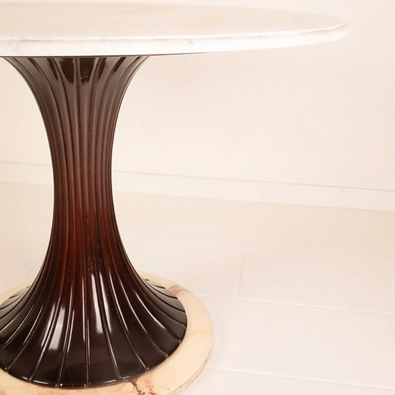 Marble and mahogany table by Osvaldo Borsani, 1940s 7