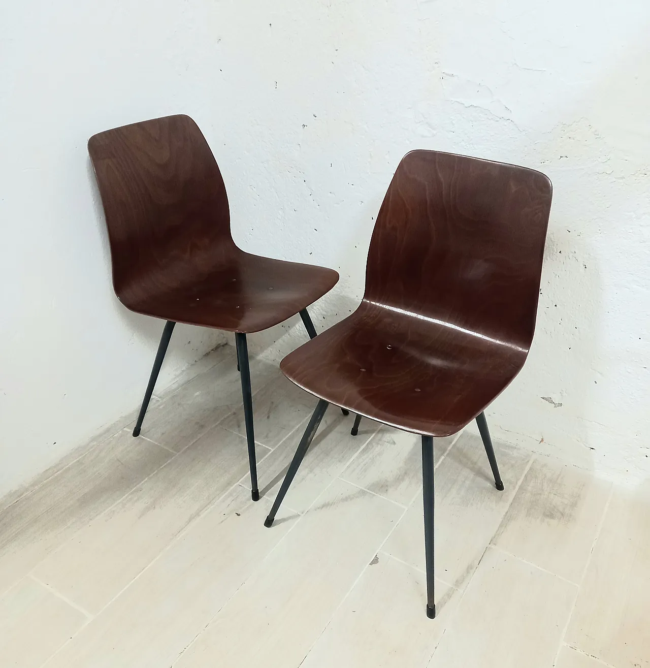 Pair of chairs produced by Pagholz Germany, 1970s 1