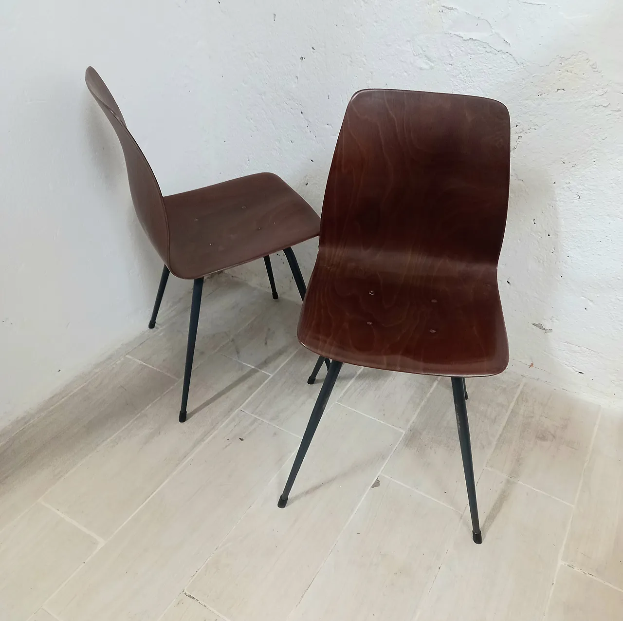 Pair of chairs produced by Pagholz Germany, 1970s 2