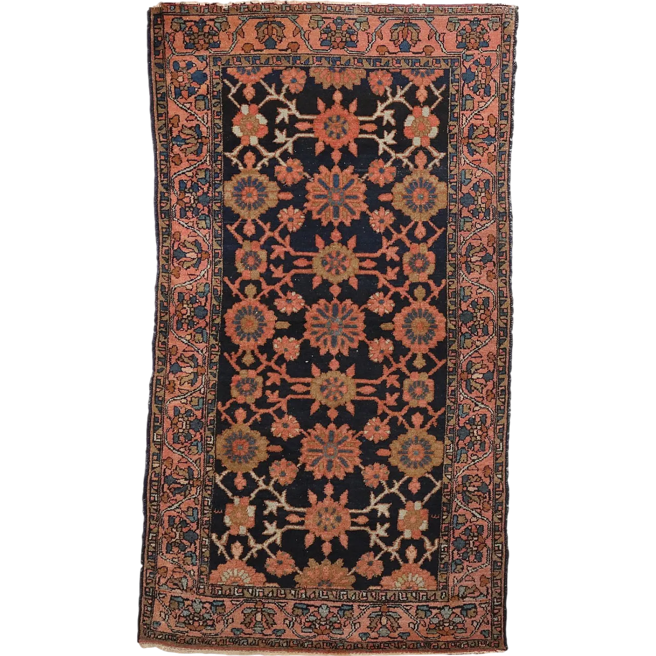 Malayer cotton and wool rug with heavy knot, late 20th century 7