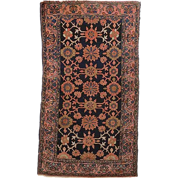 Malayer cotton and wool rug with heavy knot, late 20th century