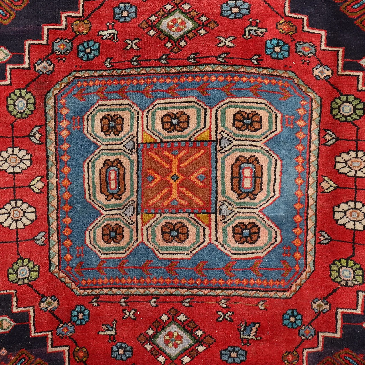 Cotton and wool Mosul carpet with heavy knot, late 20th century 3