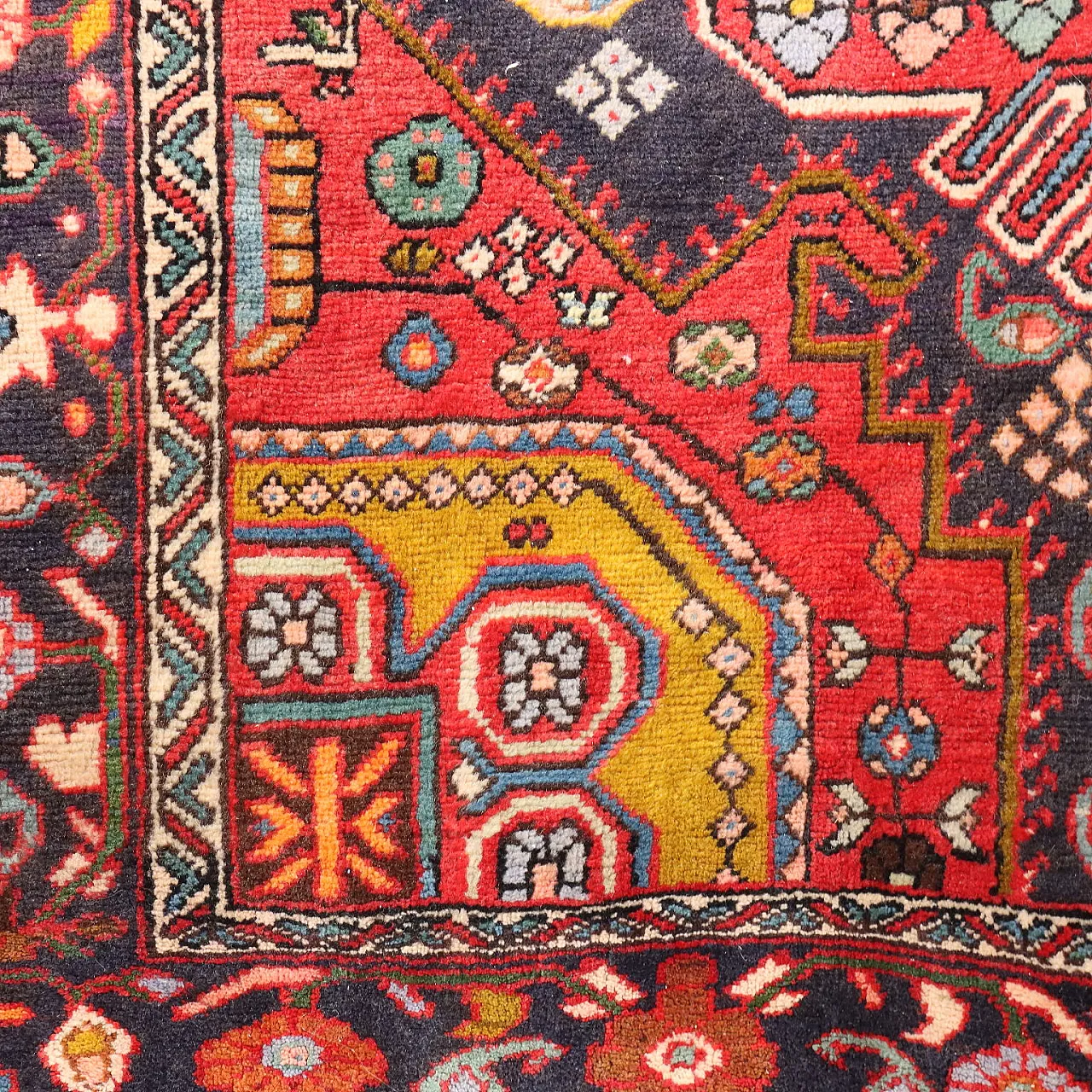 Cotton and wool Mosul carpet with heavy knot, late 20th century 5