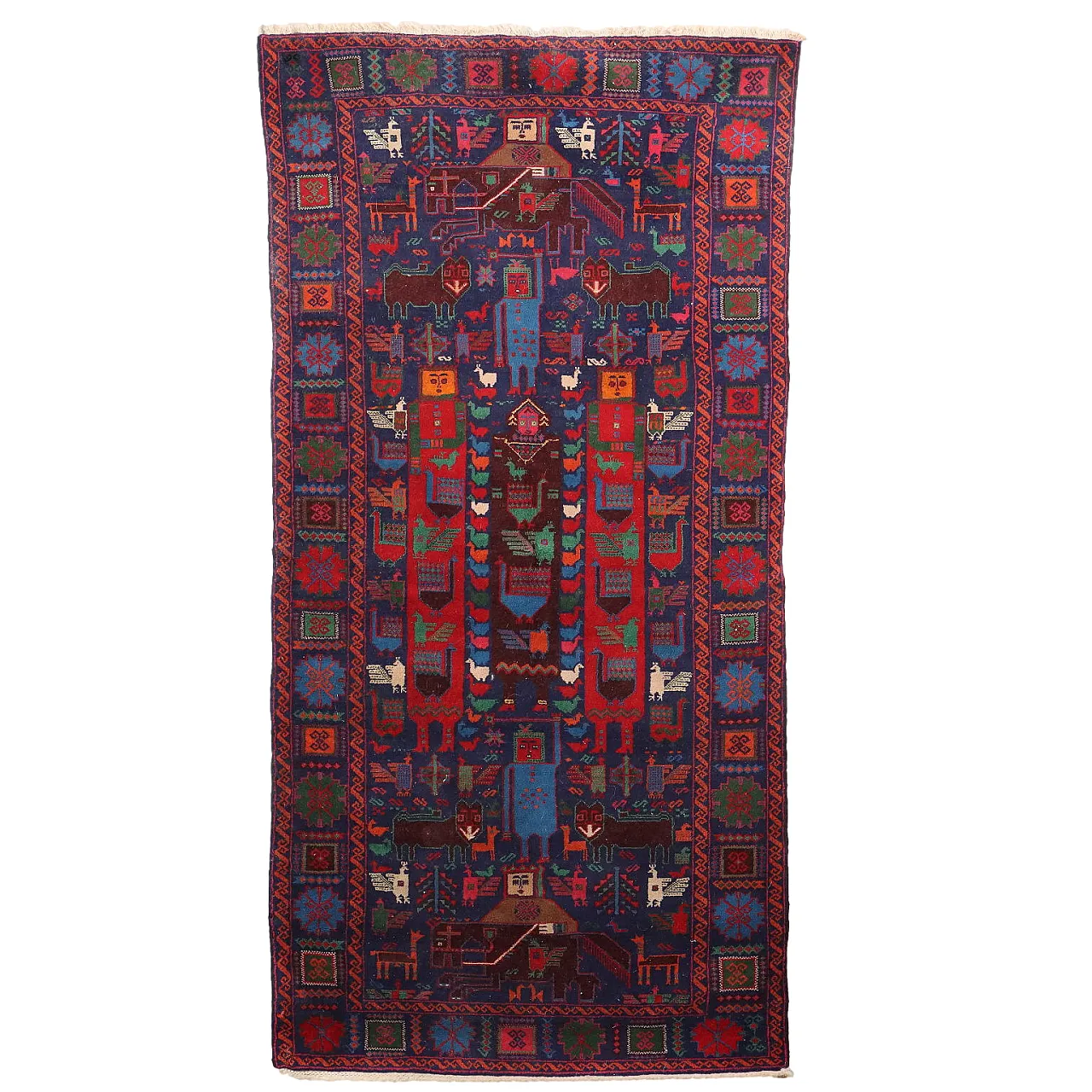 Mosul wool rug with heavy knot, late 20th century 1