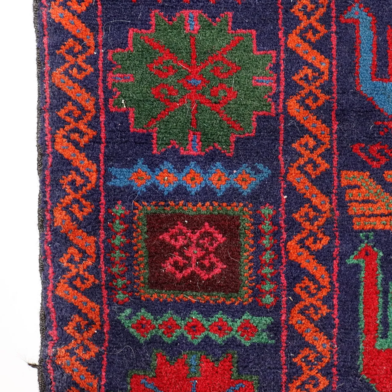 Mosul wool rug with heavy knot, late 20th century 6