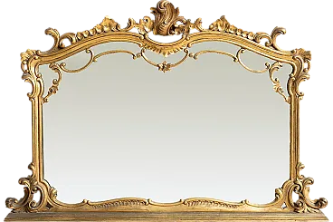 Gilded mirror, late 20th century.