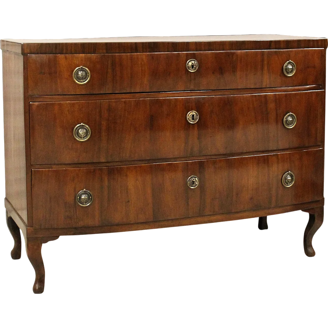 Louis XV chest of drawers inItalian walnut, 18th century 16