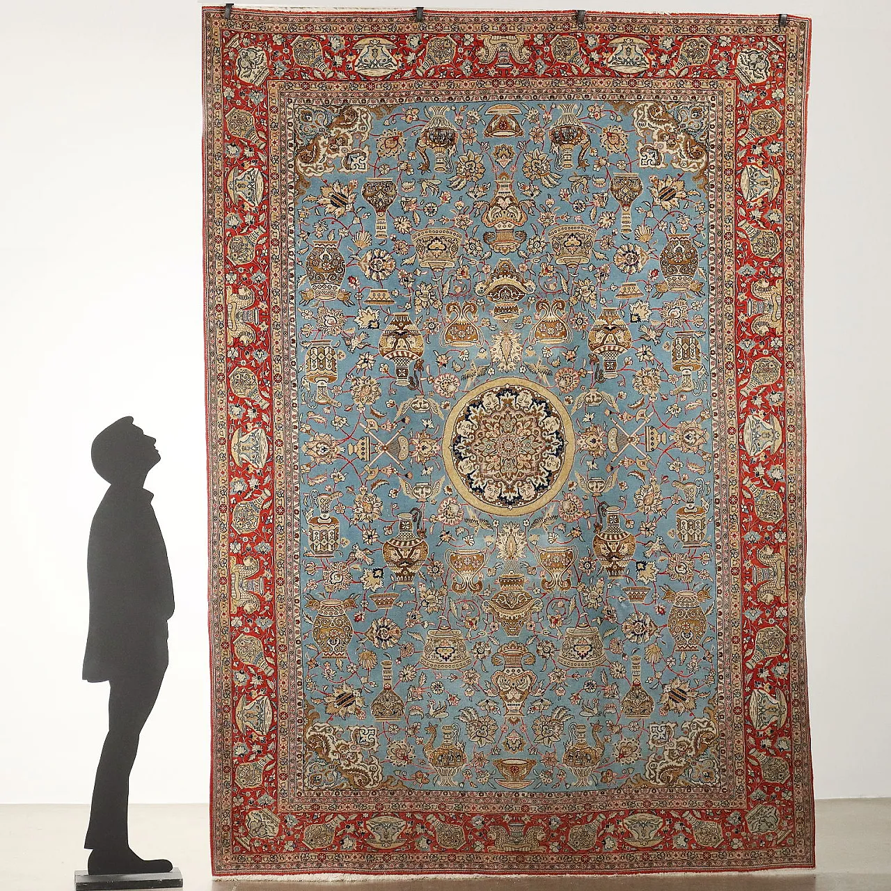 Kum cotton and wool Iranian carpet 2