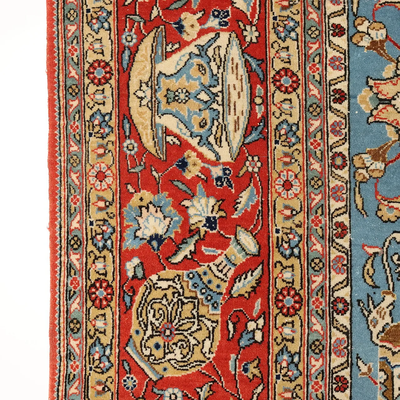 Kum cotton and wool Iranian carpet 8