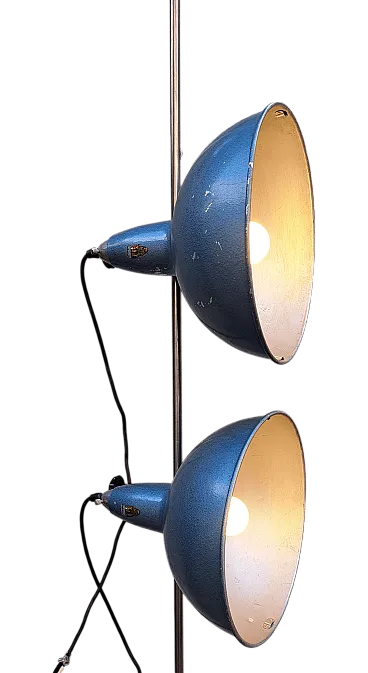 Pair of aluminum A.L.F. photography lamps, 1950s