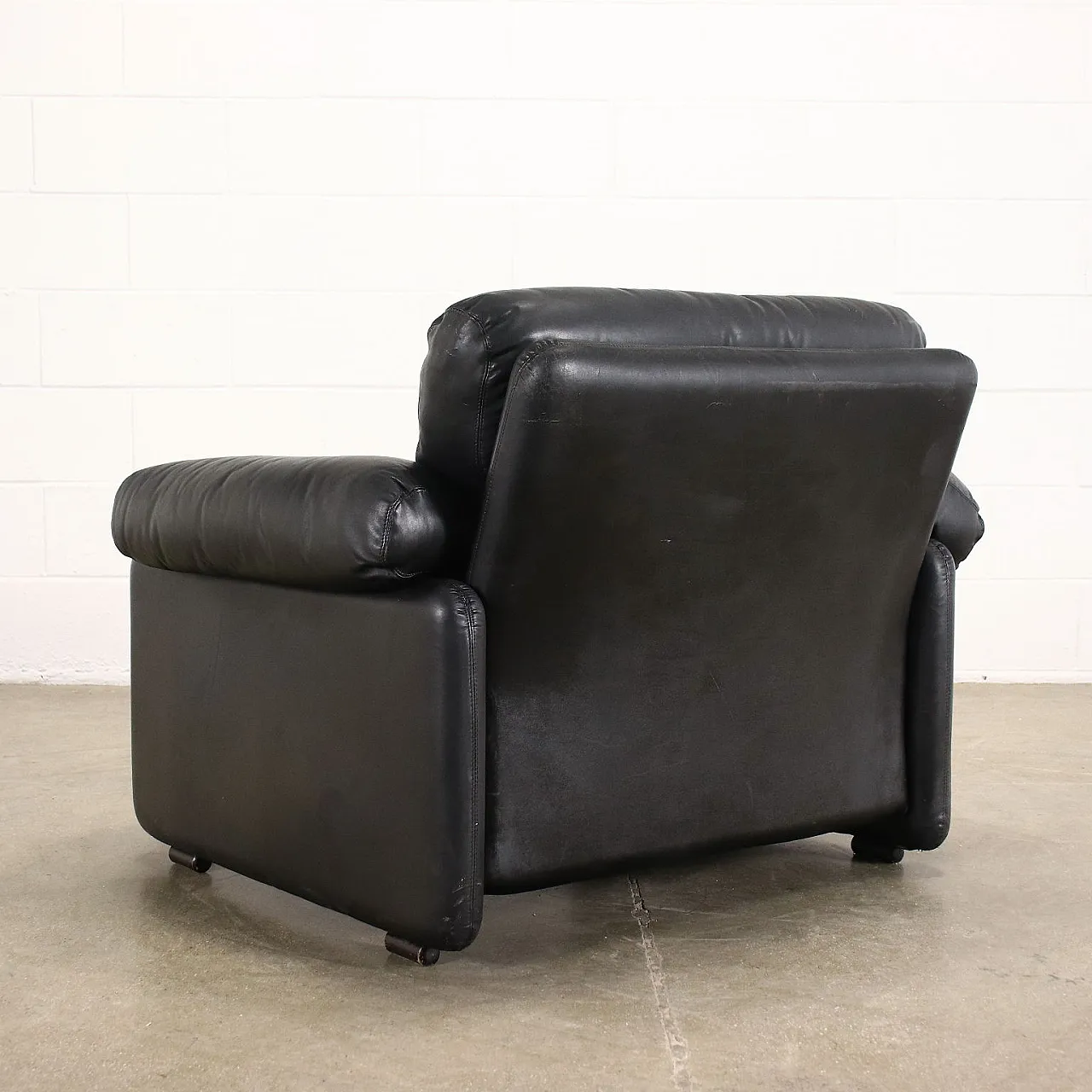 Coronado leather armchair by Afra & Tobia Scarpa for C&B, 1970s 10