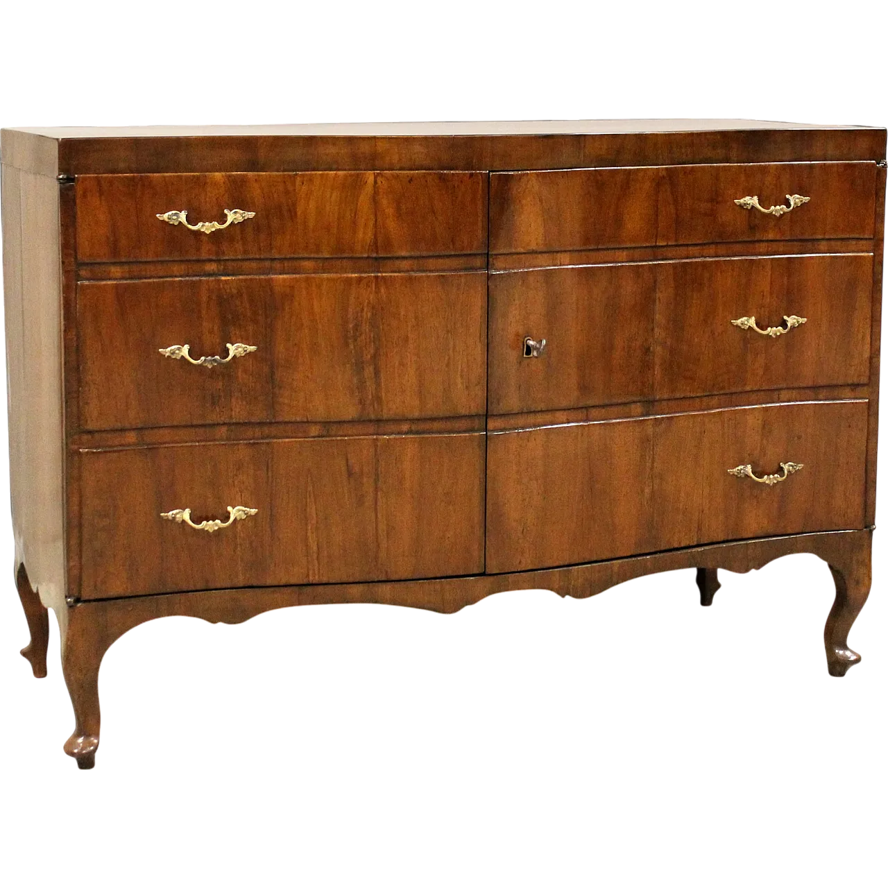 Credenza a finto comò Luigi XV in noce, '700 11