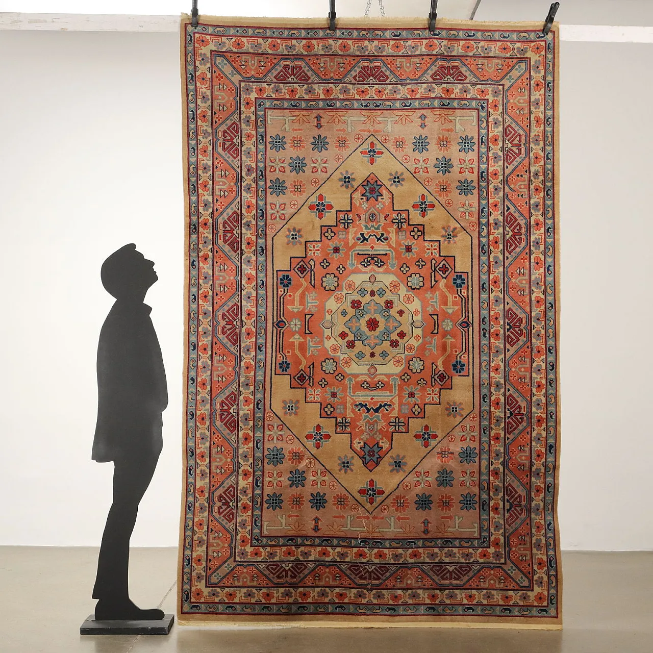 Khotam cotton and wool carpet, late 20th century 2