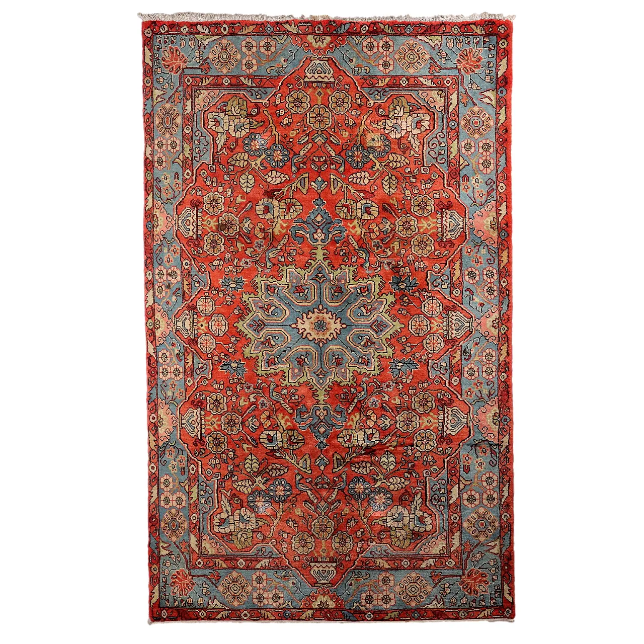 Cotton and wool Mosul carpet with heavy knot, late 20th century 1