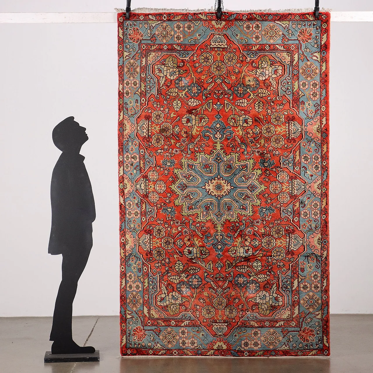 Cotton and wool Mosul carpet with heavy knot, late 20th century 2