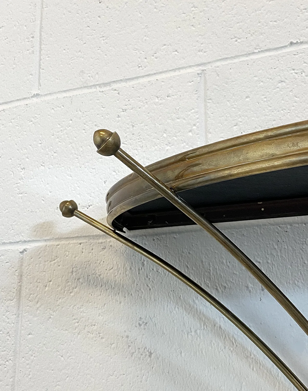 Half-moon brass console from the 1950s 3