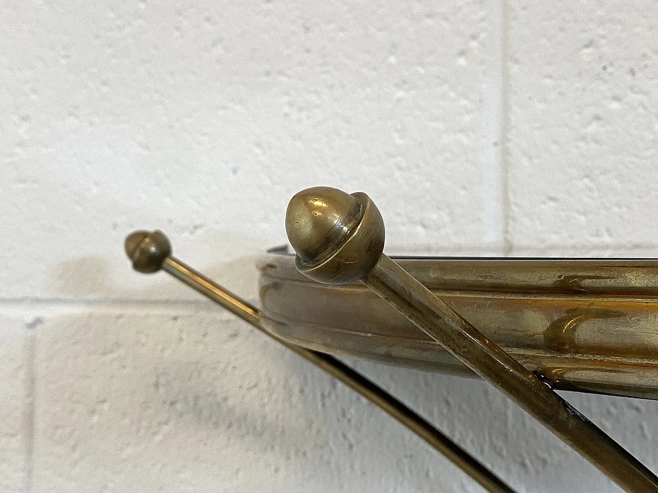 Half-moon brass console from the 1950s 6