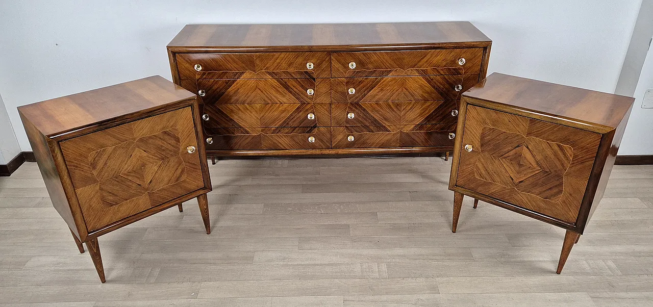 Milanese Art Deco dresser, 50s 21