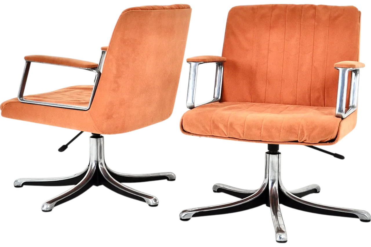 P126 Office Chairs by Osvaldo Borsani for Tecno, 1970s, set of 2 11