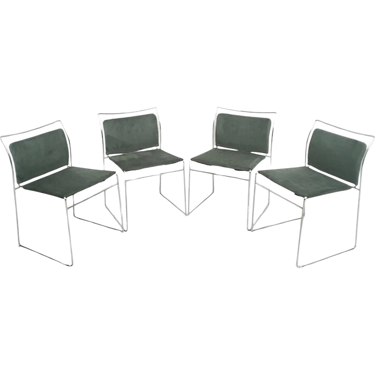 Set of 4 Tulu' chairs by K.Takahama for Simon Gavina 70's, Italy 12